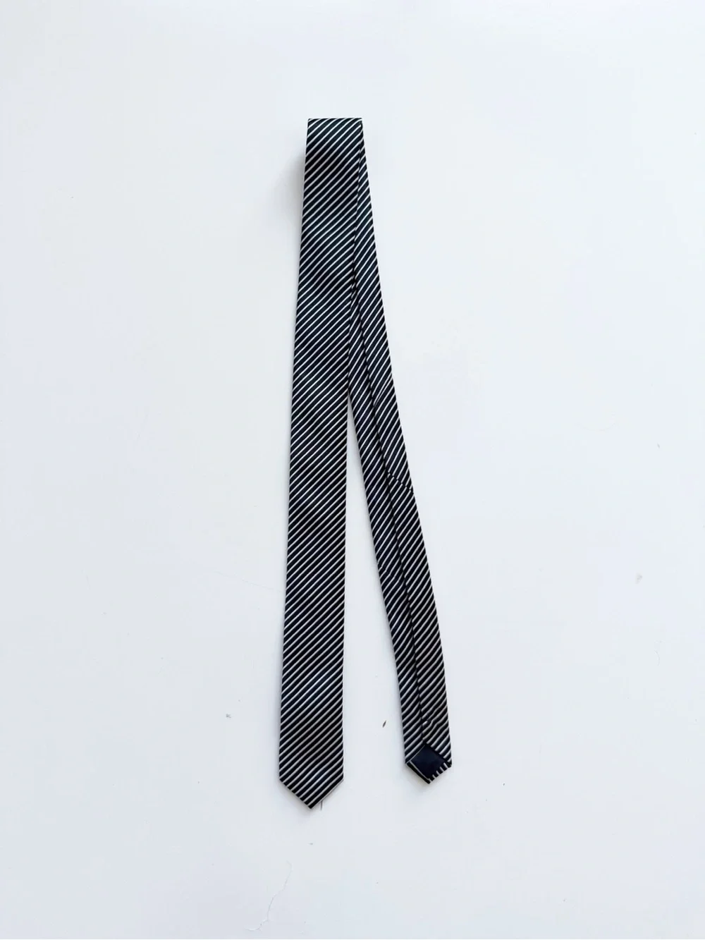 Appaman Black and White Striped Boys Necktie